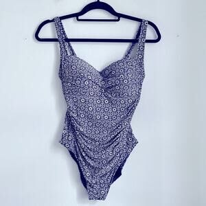 Bond-eye Australia mandala print ruched stomach slimming one piece swimsuit 8